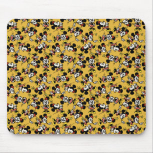 Main Mickey Shorts   Minnie Mouse Orange Pattern Mouse Pad