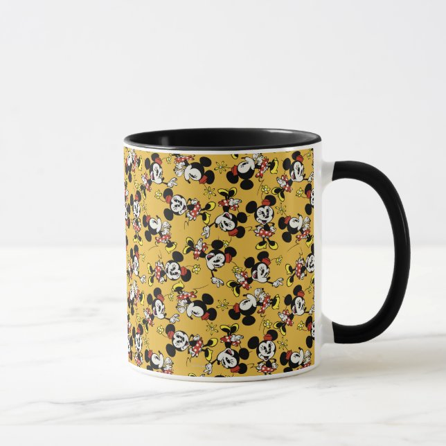 Main Mickey Shorts | Minnie Mouse Orange Pattern Mug (Right)