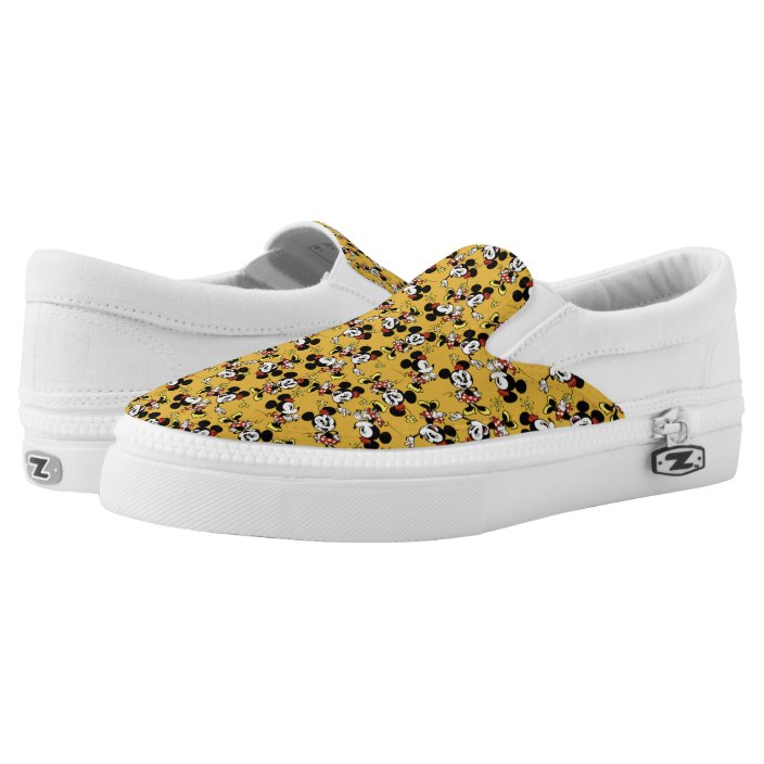 yellow minnie shoes