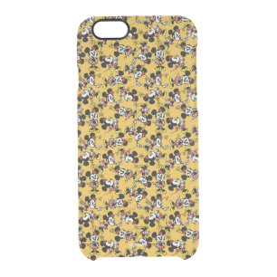 Main Mickey Shorts   Minnie Mouse Yellow Pattern Clear iPhone 6/6S Case