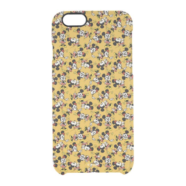 Main Mickey Shorts | Minnie Mouse Yellow Pattern Uncommon iPhone Case (Back)
