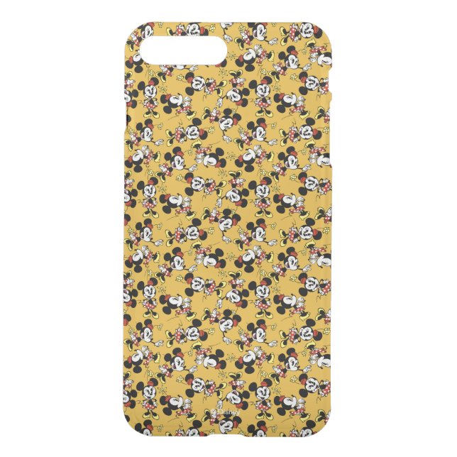 Main Mickey Shorts | Minnie Mouse Yellow Pattern Uncommon iPhone Case (Back)