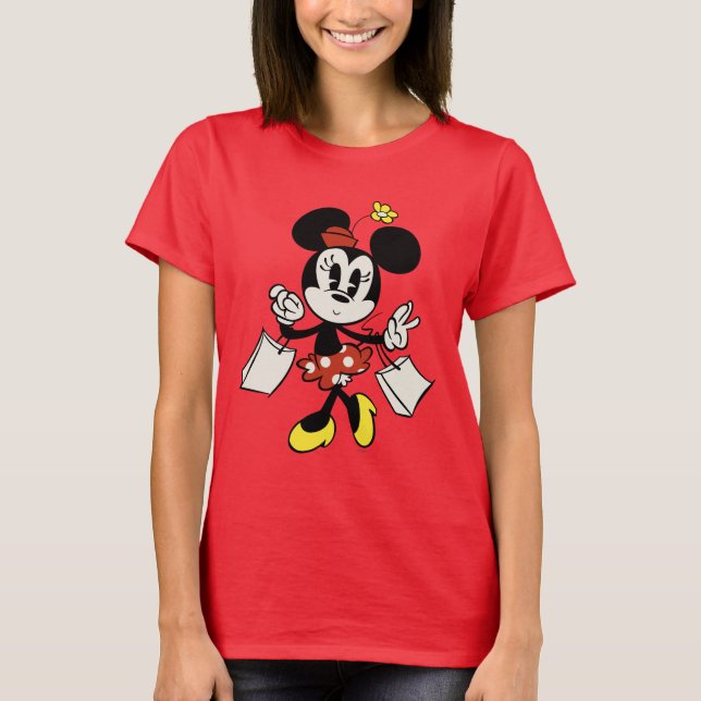 Main Mickey Shorts | Minnie Shopping T-Shirt (Front)