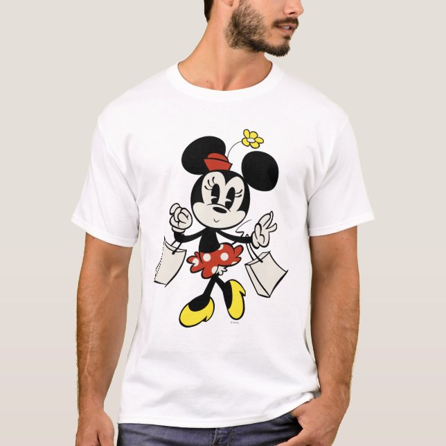 Main Mickey Shorts | Minnie Shopping T-Shirt (Front)
