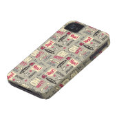 Main Mickey Shorts | Phrase Icon Pattern Case-Mate iPhone Case (Bottom)
