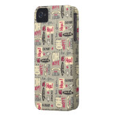Main Mickey Shorts | Phrase Icon Pattern Case-Mate iPhone Case (Back Left)