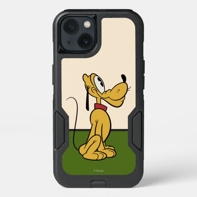 Main Mickey Shorts | Pluto Side Profile Otterbox iPhone Case (Back)