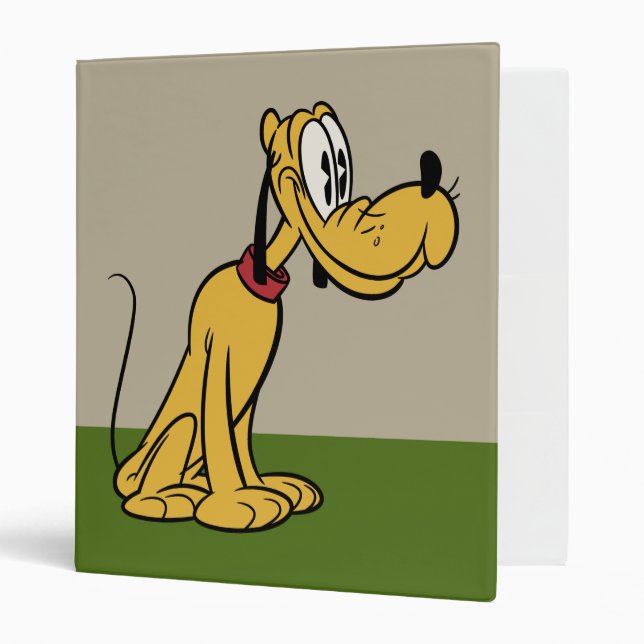 Main Mickey Shorts | Pluto Sitting 3 Ring Binder (Front/Inside)