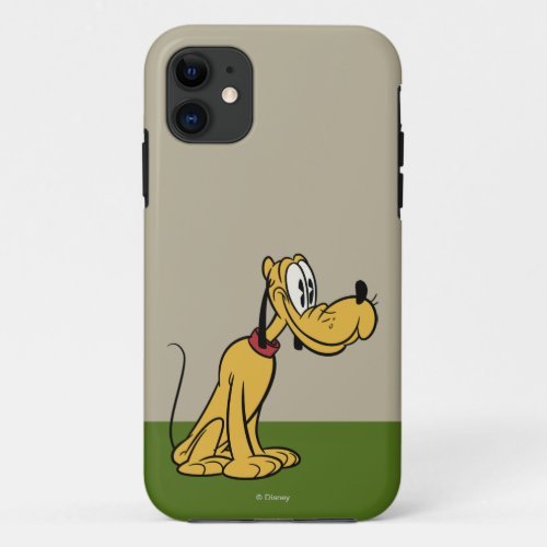 Main Mickey Shorts  Pluto Sitting iPhone 11 Case
