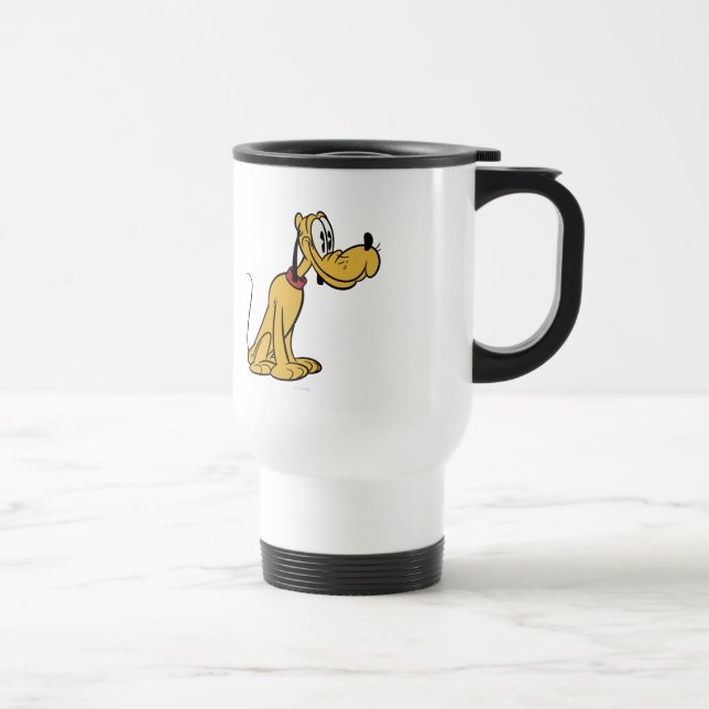 Main Mickey Shorts | Pluto Sitting Travel Mug (Right)