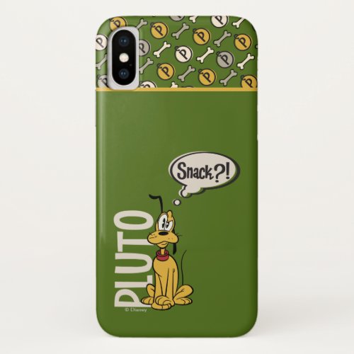 Main Mickey Shorts  Pluto Snack iPhone X Case