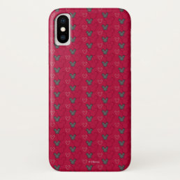 Main Mickey Shorts | Red Icon Pattern iPhone X Case
