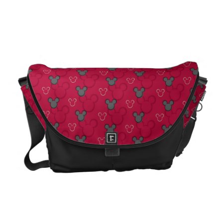 Main Mickey Shorts | Red Icon Pattern Messenger Bag