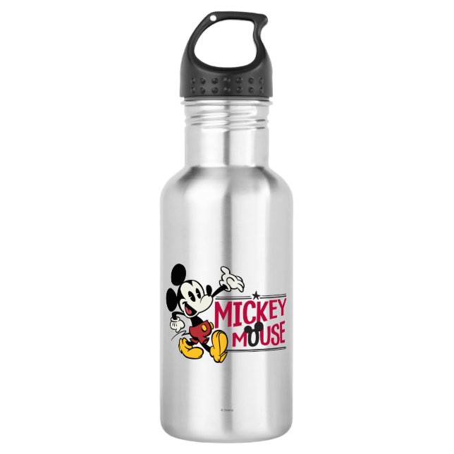 Main Mickey Shorts | Strutting Stainless Steel Water Bottle (Front)