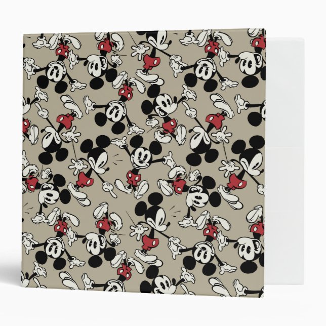 Main Mickey Shorts | Tan Icon Pattern Binder (Front/Inside)