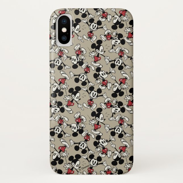 Main Mickey Shorts | Tan Icon Pattern Case-Mate iPhone Case (Back)