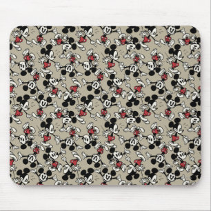 Main Mickey Shorts   Tan Icon Pattern Mouse Pad