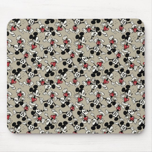 Main Mickey Shorts | Tan Icon Pattern Mouse Pad (Front)