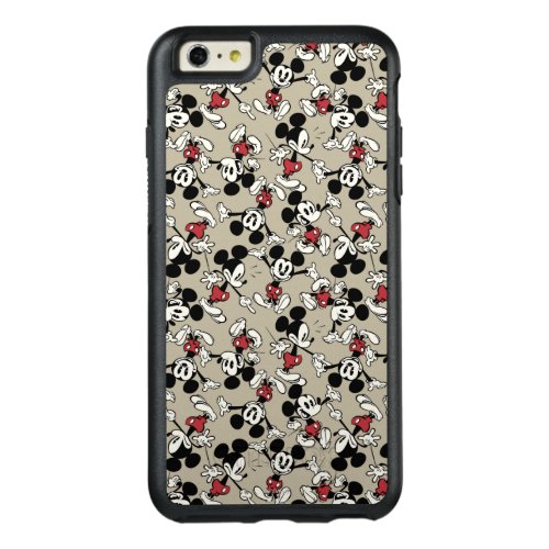 Main Mickey Shorts  Tan Icon Pattern OtterBox iPhone 66s Plus Case