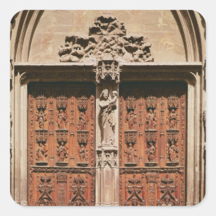 Main Portal of the Saint-Sauveur Cathedral Square Sticker
