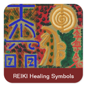 Main ReikiHealingArt Symbol Square Sticker
