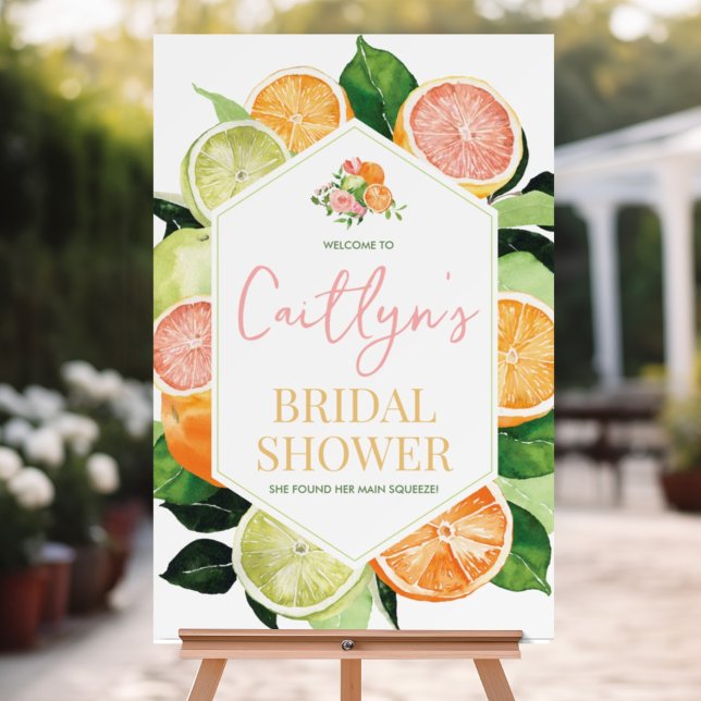 Main Sqeeze Bridal Shower Foam Board (Creator Uploaded)