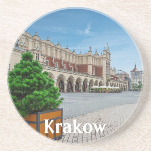 Main square in Krakow old town Poland Coaster