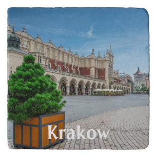 Main square in Krakow old town, Poland Trivet