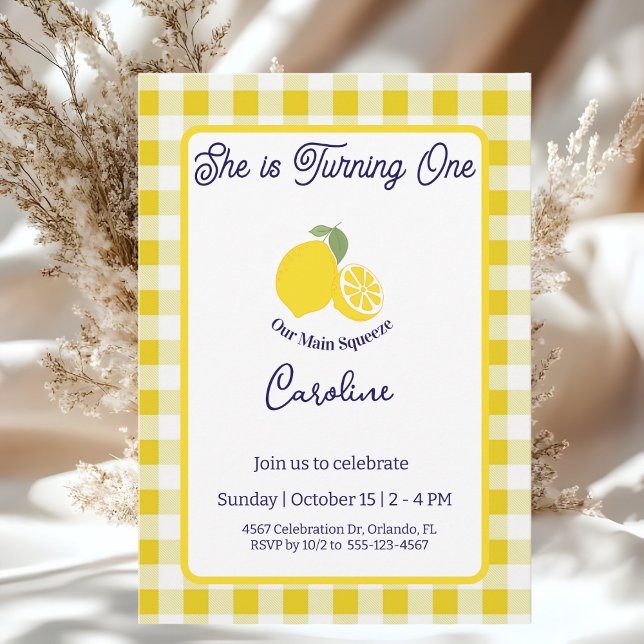 Main Squeeze Birthday Invitation Birthday Card (Creator Uploaded)