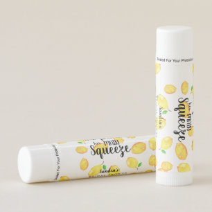 Main Squeeze Bridal Shower Lemon Citrus Favor Lip Balm