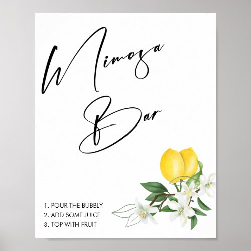 Main Squeeze Bridal Shower Mimosa Bar Sign