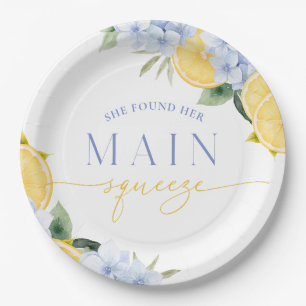 Main Squeeze Bridal Shower Paper Napkin Plates