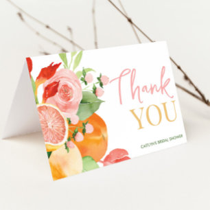 Main Squeeze Bridal Shower Thank You Card