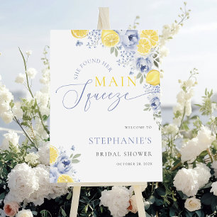 Main Squeeze Bridal Shower Welcome Sign