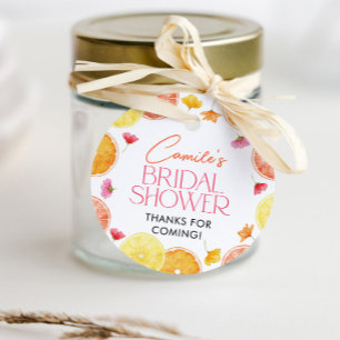 Main Squeeze Citrus Bridal Shower Favor Tags