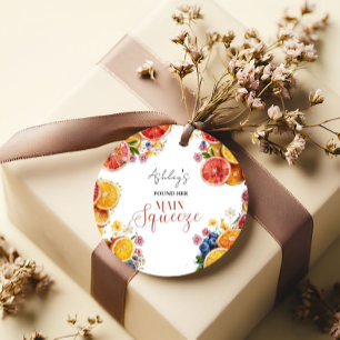 Main Squeeze Citrus Bridal Shower Favor Tags