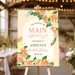 Main Squeeze Citrus Bridal Shower Foam Board