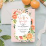 Main Squeeze Citrus Bridal Shower Invitation Arch<br><div class="desc">This tropical citrus design features modern elegant fonts (easily change the colors!) and a bouquet of blush florals and tropical citrus fruit including lemon,  lime,  orange,  grapefruit,  and papaya! . See the entire collection for more matching items!</div>