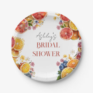 Main Squeeze Citrus Bridal Shower  Paper Plates
