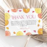 Main Squeeze Citrus Bridal Shower Thank You Card<br><div class="desc">She found her Main Squeeze! | A bright,  fun and modern bridal shower Thank You Card for your citrus bridal shower. Lemons,  oranges and floral details make this the perfect invitation for your bridal shower or kitchen tea.</div>