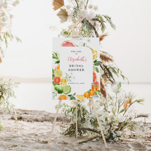 Main Squeeze Citrus Bridal Shower Welcome Sign
