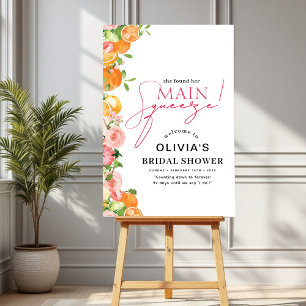 Main Squeeze Citrus Bridal Shower Welcome Sign