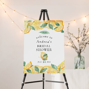 Main Squeeze Citrus Bridal Shower Welcome Sign