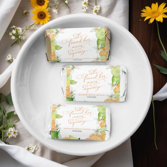 Main Squeeze | Citrus Floral Bridal Shower Hershey's Miniatures (Creator Uploaded)