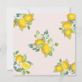 Main Squeeze Citrus Lemon Bridal Shower Square Invitation | Zazzle