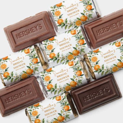 Main Squeeze Citrus Orange Bridal Shower Hershey's Miniatures