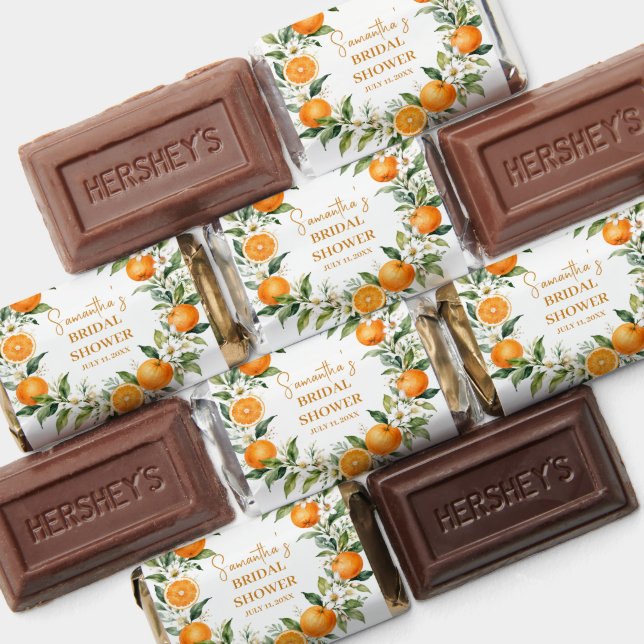 Main Squeeze Citrus Orange Bridal Shower Hershey's Miniatures (Assorted)
