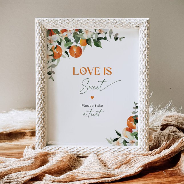 Main squeeze citrus oranges Love is sweet Poster (Creator Uploaded)