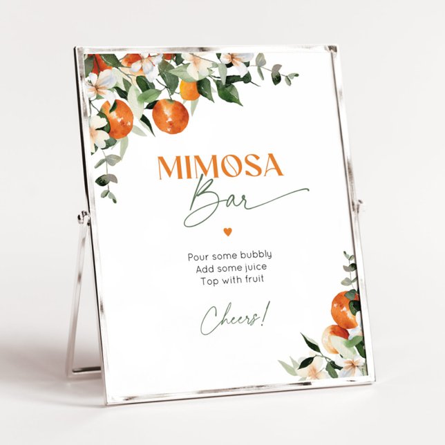 Main squeeze citrus oranges Mimosa bar Poster (Creator Uploaded)