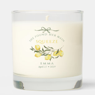 Main Squeeze Citrus Sage Green Bridal Shower Scented Candle